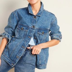 Oversized Boyfriend Jean Jacket